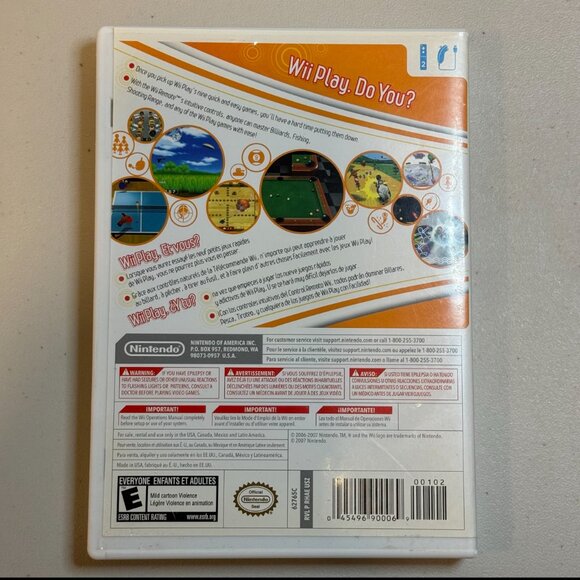 Wii Play Video Game For Nintendo Wii Console Case + Disc Untested Fast Shipping - Picture 2 of 7